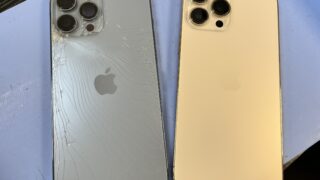 【8月15日】iPhone 13 Pro Maxの背面パネル修理!ゴールドのフレームごと交換しました【アイリペア 七光台店】